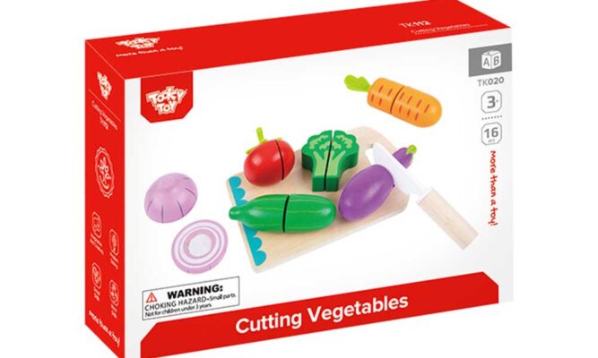 Дерев'яний ігровий набір "Розрізні овочі"
