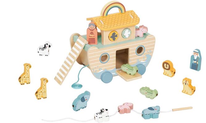 Велика дерев'яна каталка 