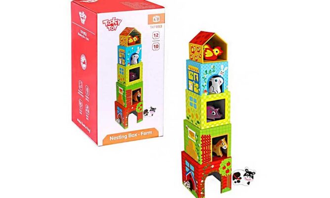 Пірамідка з кубиків "Ферма"