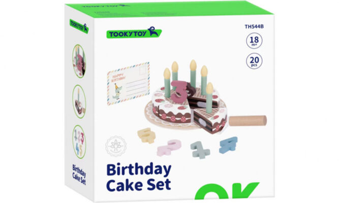 Дерев’яний ігровий набір «Святковий торт»